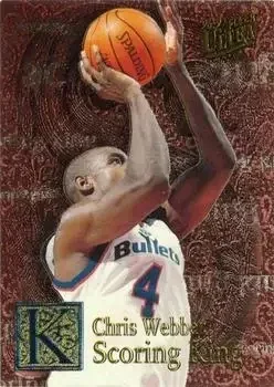 1996-97 Ultra #29 Scoring Kings Plus Chris Webber