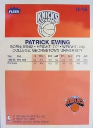 Patrick Ewing back