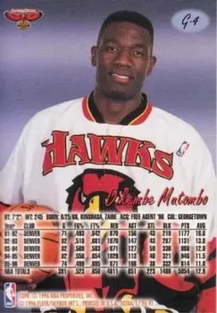 Dikembe Mutombo back