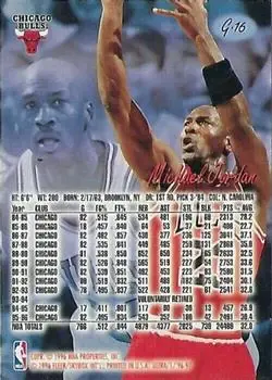 Back of Michael Jordan