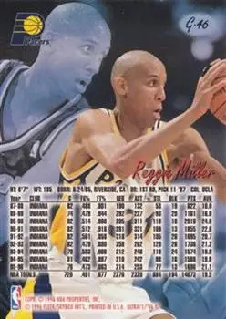 Back of Reggie Miller