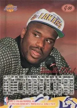 Back of Shaquille O'Neal