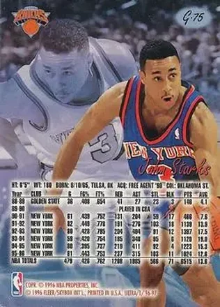 John Starks back