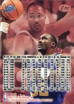 Back of Karl Malone