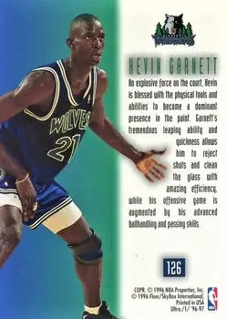 Back of Kevin Garnett