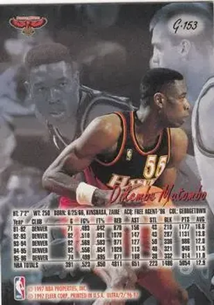 Dikembe Mutombo back