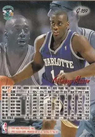 Anthony Mason back