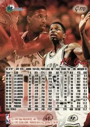 A.C. Green back