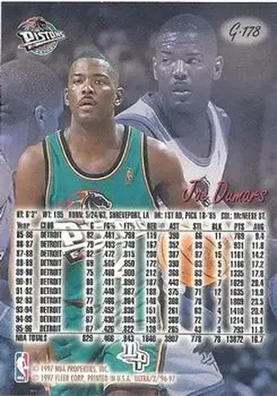 Joe Dumars back
