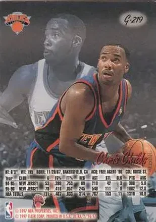 Chris Childs back