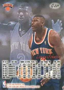 Back of Larry Johnson