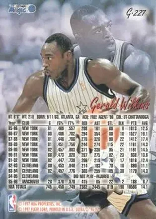 Gerald Wilkins back