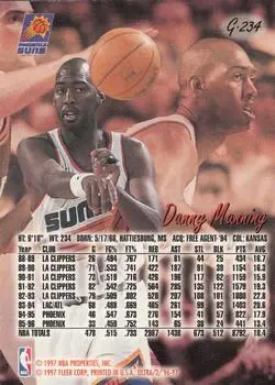 Back of Danny Manning
