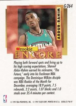 Shareef Abdur-Rahim back