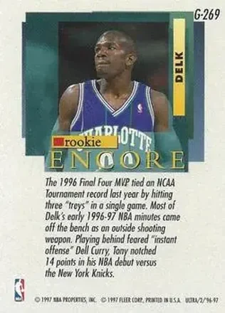 Tony Delk back
