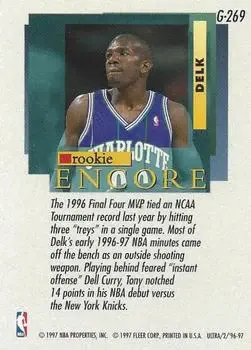 Back of Tony Delk