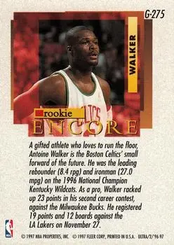 Back of Antoine Walker