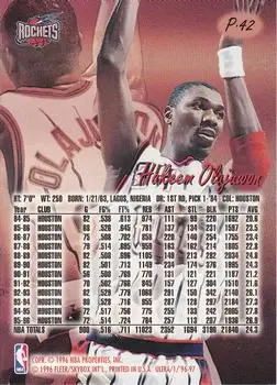 Back of Hakeem Olajuwon