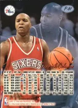 Back of Derrick Coleman