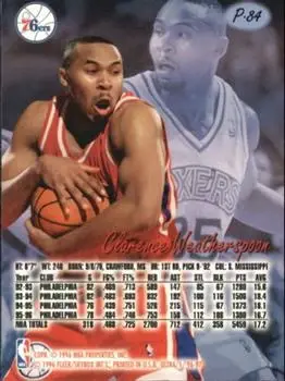 Back of Clarence Weatherspoon