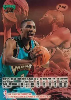 Back of Shareef Abdur-Rahim