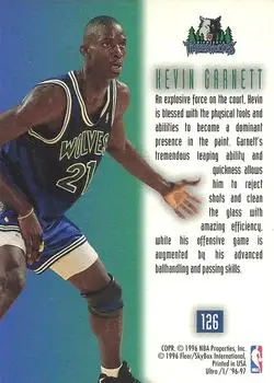 Back of Kevin Garnett