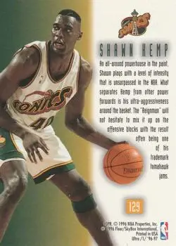 Back of Shawn Kemp
