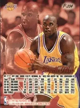Back of Shaquille O'Neal