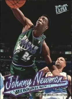 1996-97 Ultra - Platinum Medallion #P-211 - Johnny Newman - Milwaukee Bucks