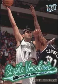 1996-97 Ultra - Platinum Medallion #P-215 - Stojko Vranković - Minnesota Timberwolves