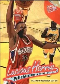 1996-97 Ultra - Platinum Medallion #P-229 - Lucious Harris - Philadelphia 76ers