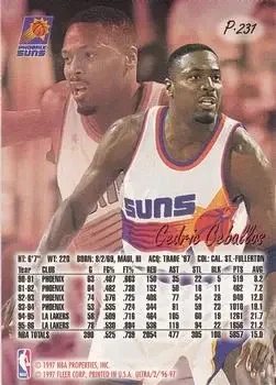 Back of Cedric Ceballos