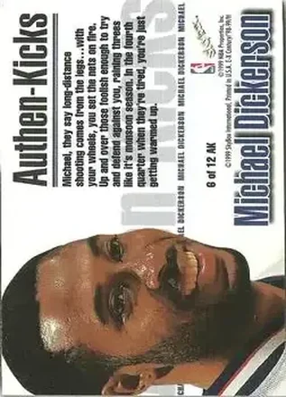 Michael Dickerson back