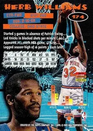 Herb Williams back