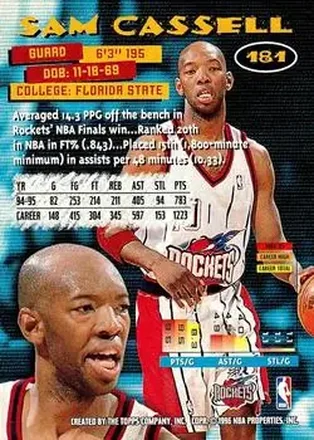 Sam Cassell back