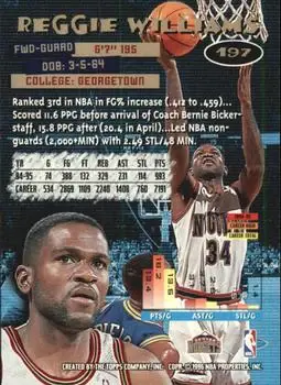 Back of Reggie WIlliams