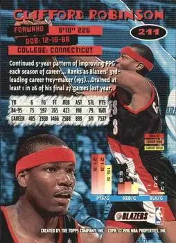 Back of Clifford Robinson