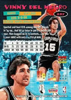 Back of Vinny Del Negro