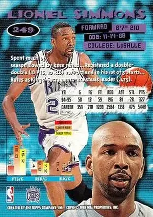 Lionel Simmons back