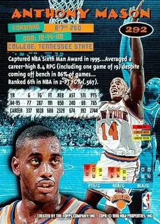 Anthony Mason back