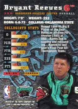 Back of Bryant Reeves