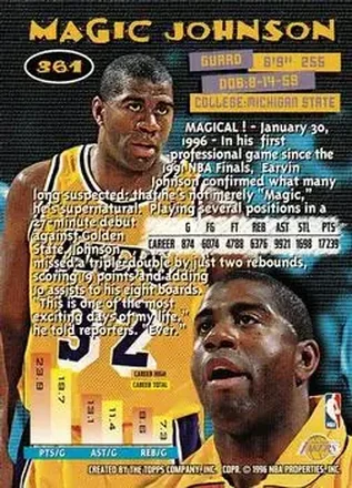 Magic Johnson back