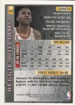 Back of Reggie WIlliams