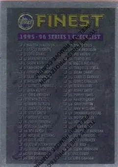 1995-96 Finest #111 - Card #111