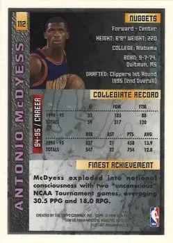 Back of Antonio McDyess