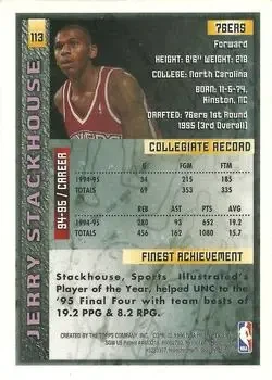 Back of Jerry Stackhouse