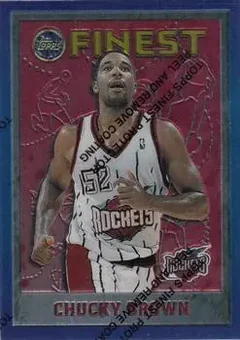 1995-96 Finest #141 - Chucky Brown - Houston Rockets