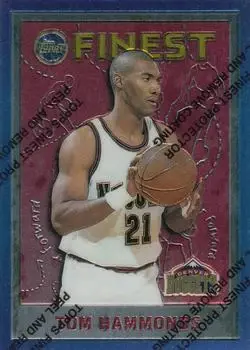 1995-96 Finest #143 - Tom Hammonds - Denver Nuggets - Front