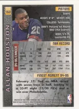 Back of Allan Houston