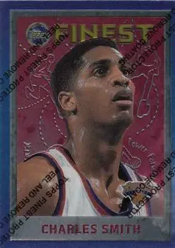 1995-96 Finest #155 - Charles Smith - New York Knicks - Front